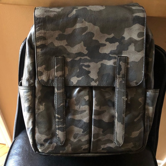 FRYE Leather Camo Backpack - Picture 1 of 10